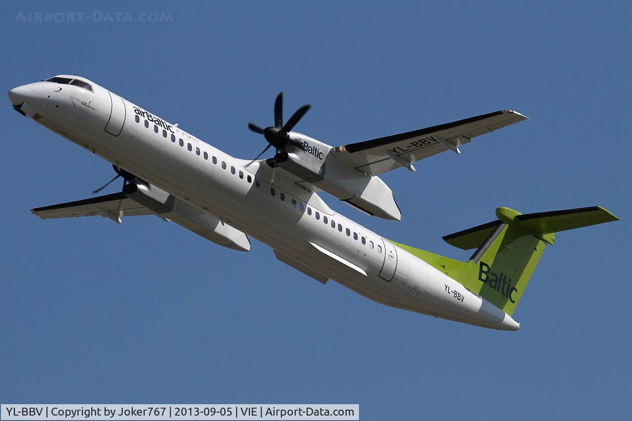 YL-BBV, 2013 De Havilland Canada DHC-8-402Q Dash 8 C/N 4444, Air Baltic