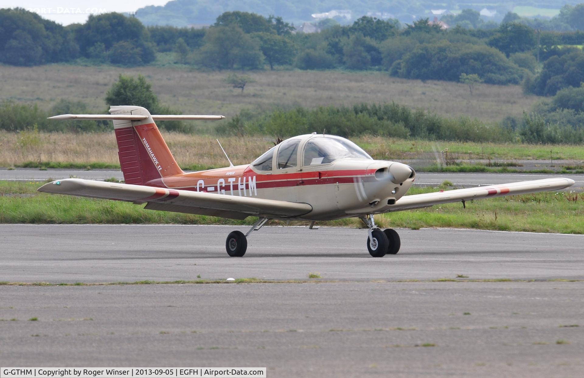G-GTHM, 1981 Piper PA-38-112 Tomahawk Tomahawk C/N 38-81A0171, Visiting Tomahawk. Previously registered C-GTHM.