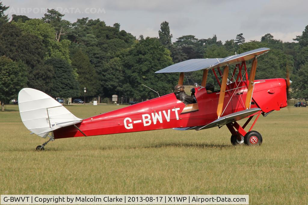 G-BWVT, 1942 De Havilland Australia DH-82A Tiger Moth C/N DHA1039, De Havilland Australia DH-82A Tiger Moth II at The De Havilland Moth Club's 28th International Moth Rally at Woburn Abbey. August 2013.
