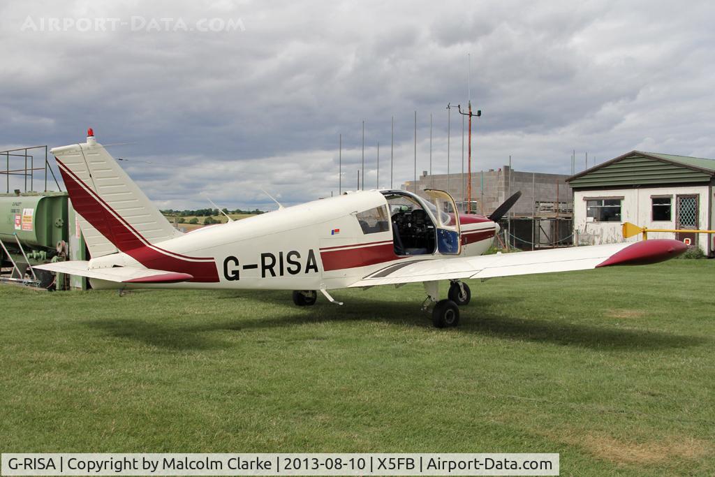 G-RISA, 1966 Piper PA-28-180 Cherokee C/N 28-3128, Piper PA-28-180 Cherokee, Fishburn Airfield, August 2013.
