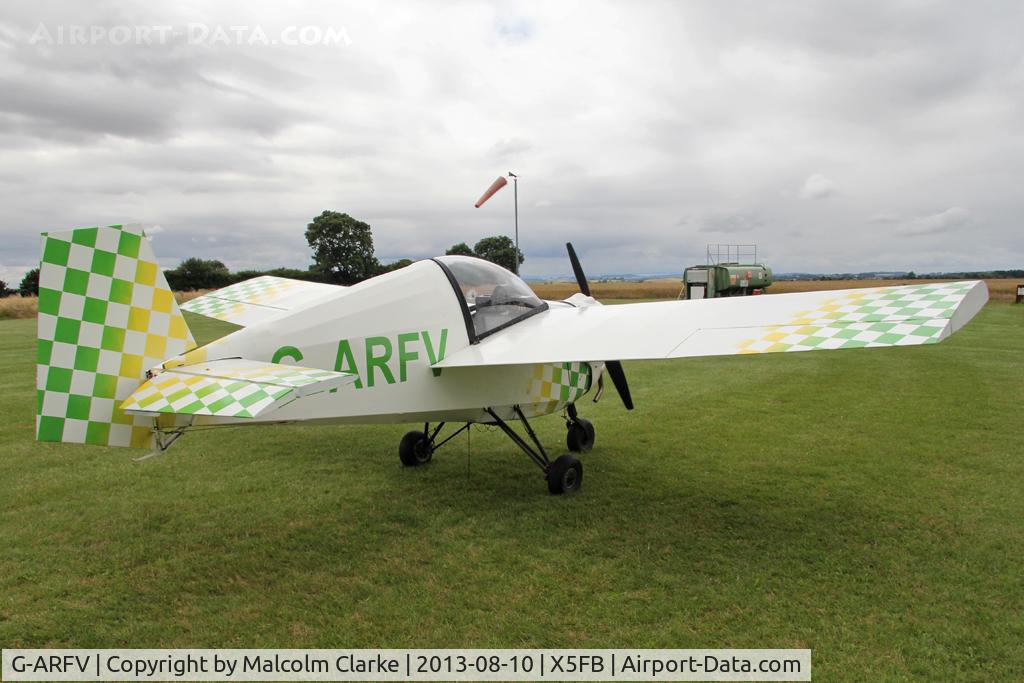 G-ARFV, 1962 Tipsy T-66 Nipper 2 C/N 44, Tipsy T-66 Nipper 2, Fishburn Airfield, August 2013.