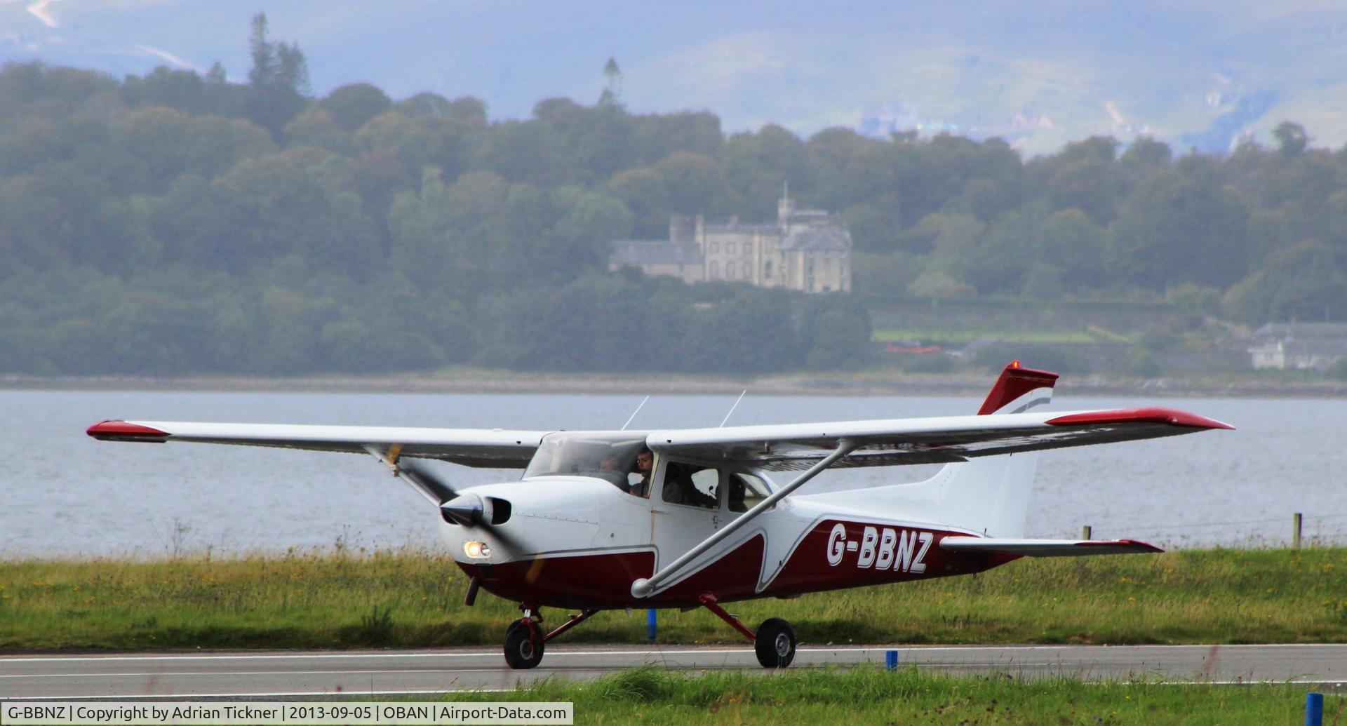 G-BBNZ, 1973 Reims F172M Skyhawk Skyhawk C/N 1054, Ready to depart Oban Airport.