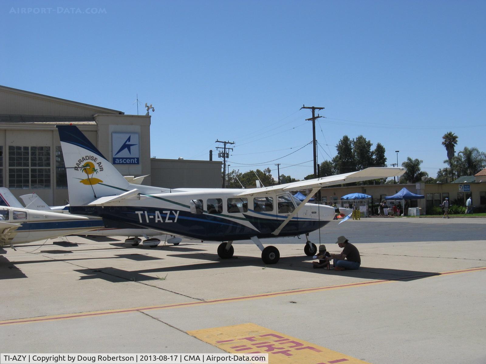 TI-AZY, 2002 Gippsland GA-8 Airvan C/N GA8-02-021, 2002 Gippsland Aeronautics GA-8 AIRVAN, Lycoming IO-540-KA5 300 Hp, 8 seats, three-blade CS prop, fixed tri-gear designed for rough field operations. Of Paradise Air.