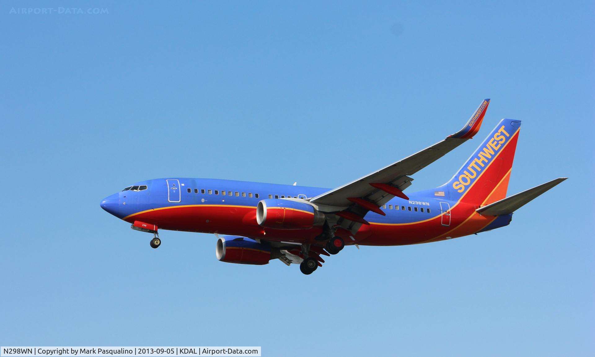 N298WN, 2007 Boeing 737-7H4 C/N 32543, Boeing 737-700