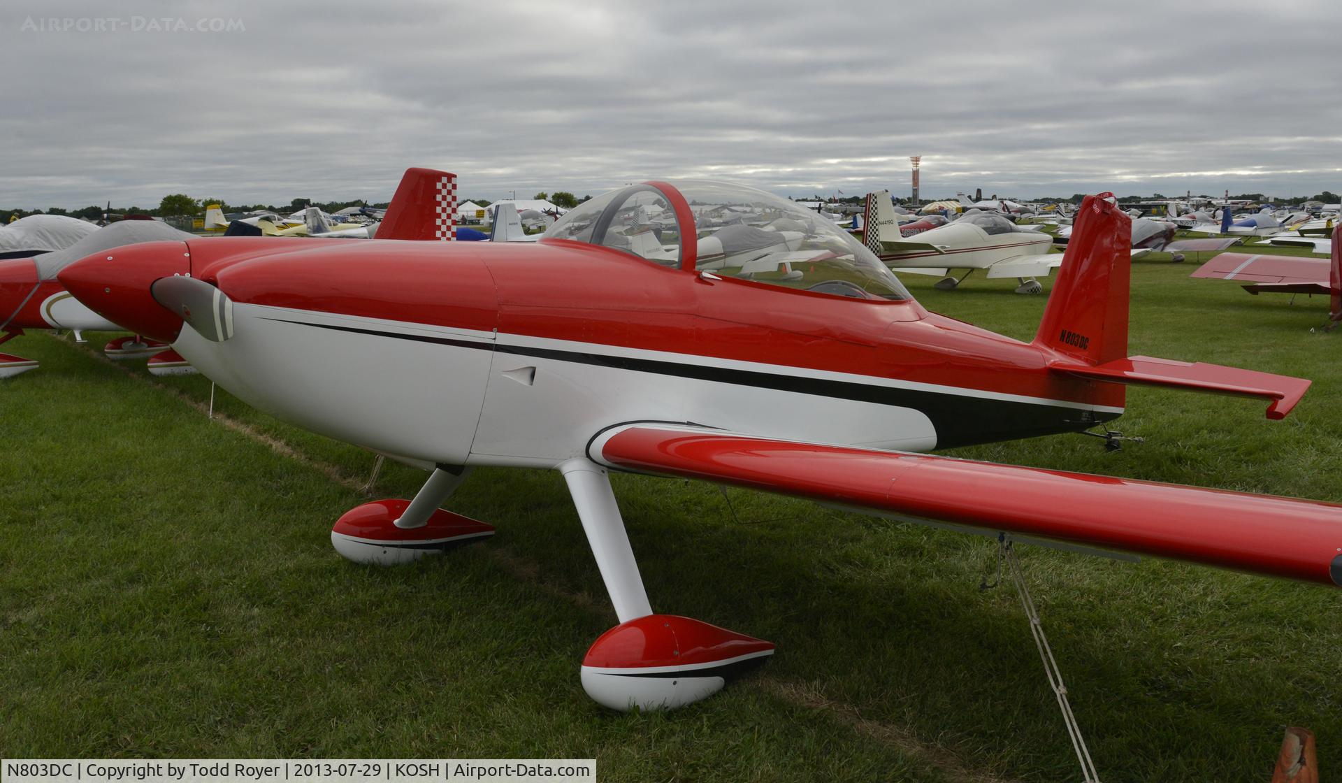N803DC, 1998 Vans RV-8 C/N 80192, airventure 2013