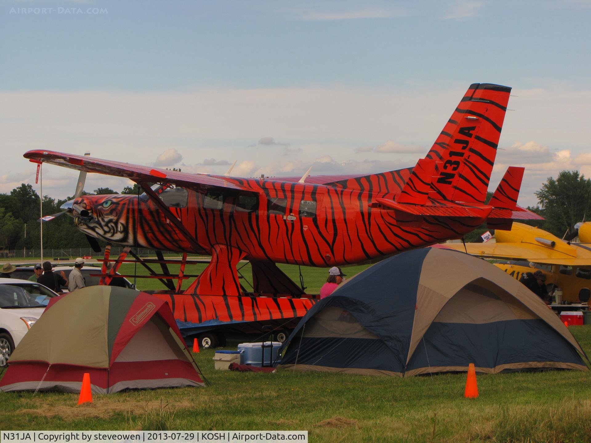 N31JA, 2010 Quest Kodiak 100 C/N 100-0042, Camping at its best at Oshkosh