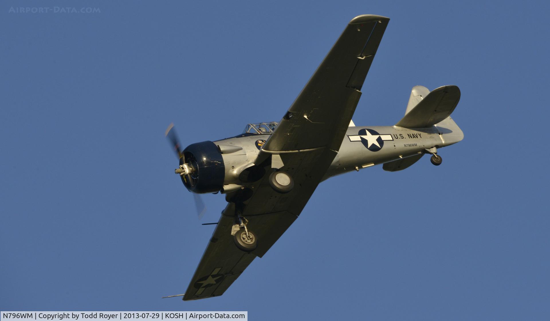 N796WM, 1943 North American AT-6D Texan C/N 88-15328, Airventure 2013