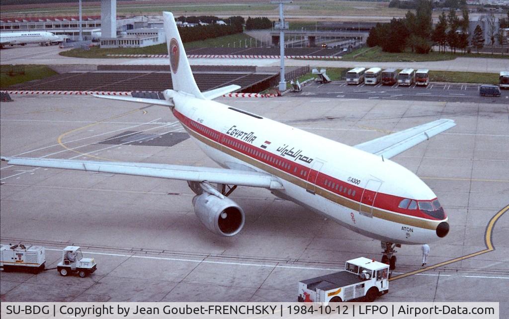 SU-BDG, 1982 Airbus A300B4-203 C/N 200, push to Cairo for ATON