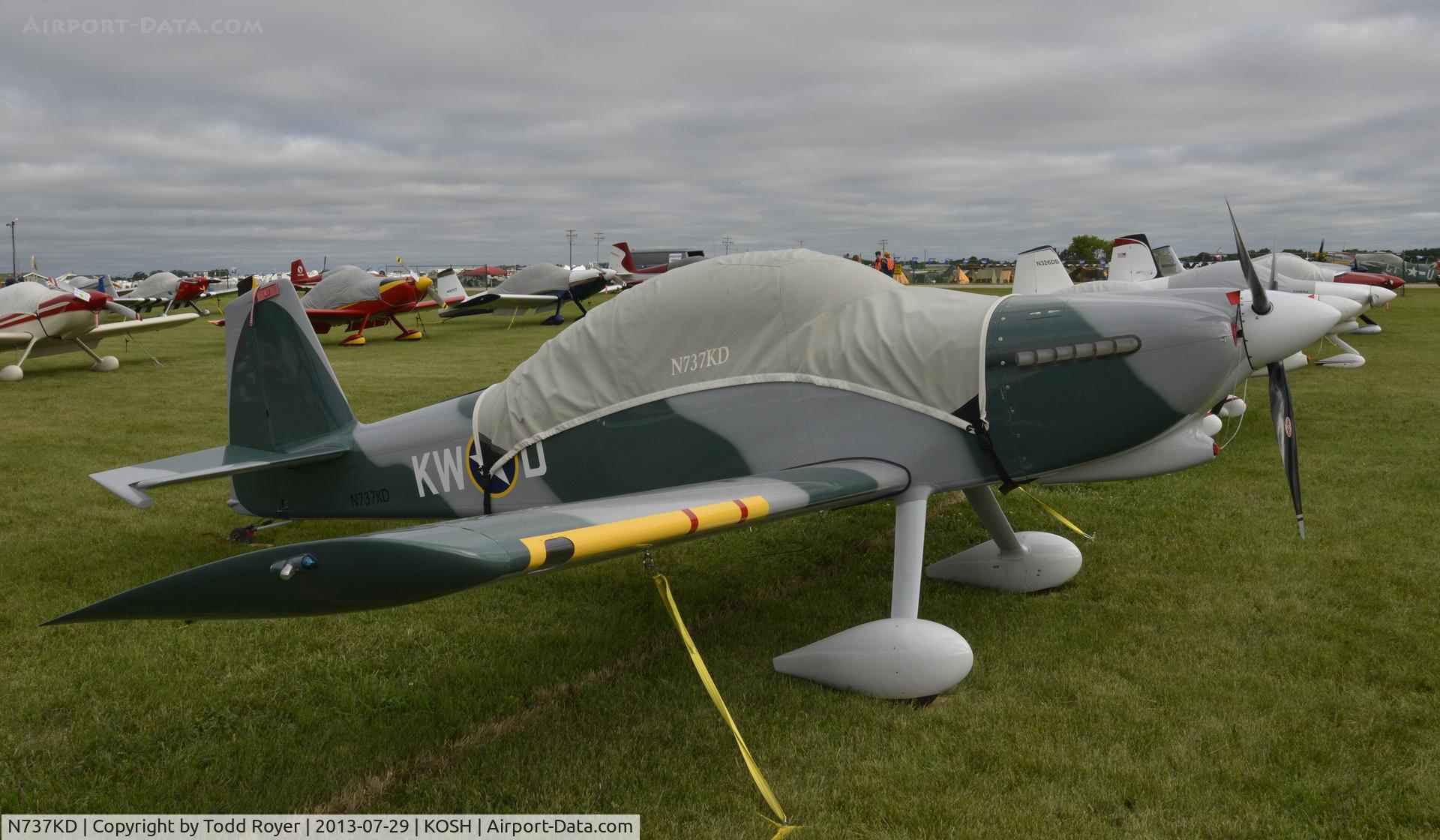 N737KD, 2007 Vans RV-8 C/N 81504, Airventure 2013