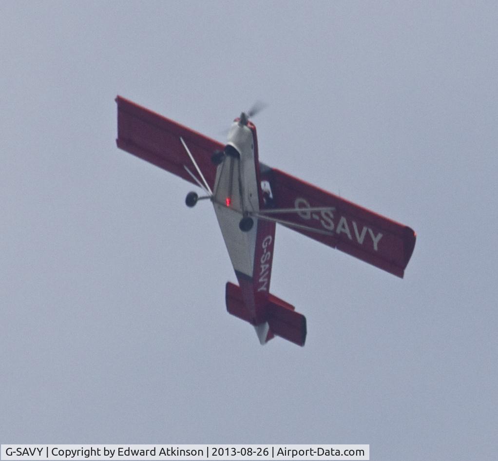 G-SAVY, 2009 ICP MXP-740 Savannah VG Jabiru(1) C/N BMAA/HB/499, Seen flying over Rugeley, Staffordshire several times, directly over my house.