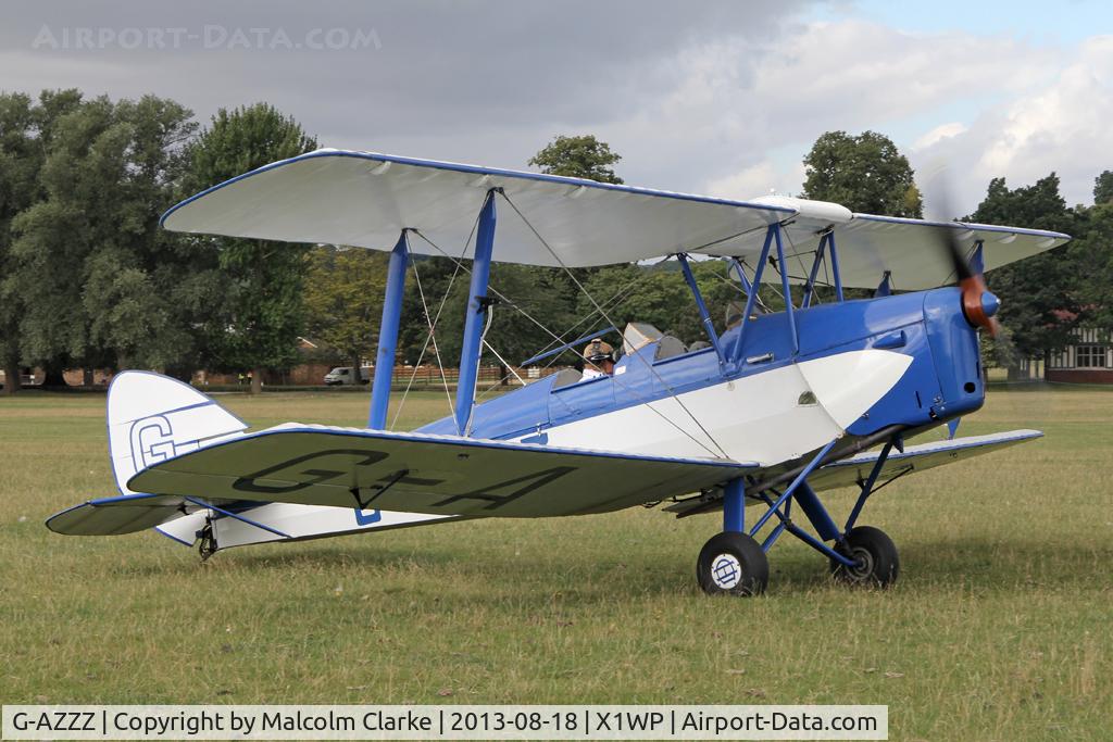 G-AZZZ, 1944 De Havilland DH-82A Tiger Moth II C/N 86311, De Havilland DH-82A Tiger Moth II at The De Havilland Moth Club's 28th International Moth Rally at Woburn Abbey. August 2013.