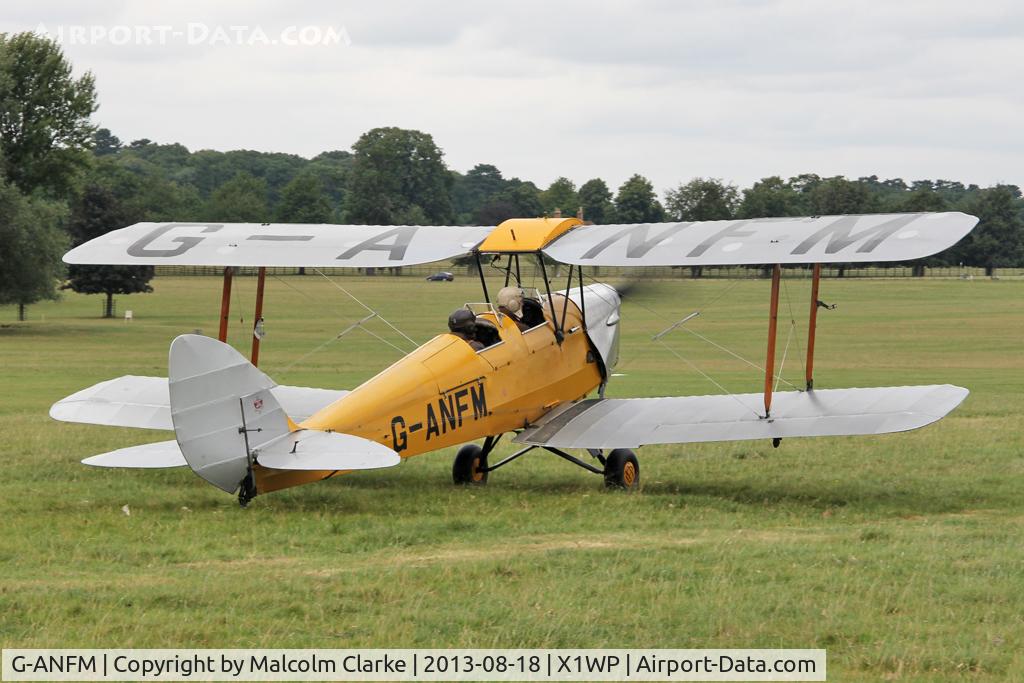 G-ANFM, 1941 De Havilland DH-82A Tiger Moth II C/N 83604, De Havilland DH-82A Tiger Moth II at The De Havilland Moth Club's 28th International Moth Rally at Woburn Abbey. August 2013.