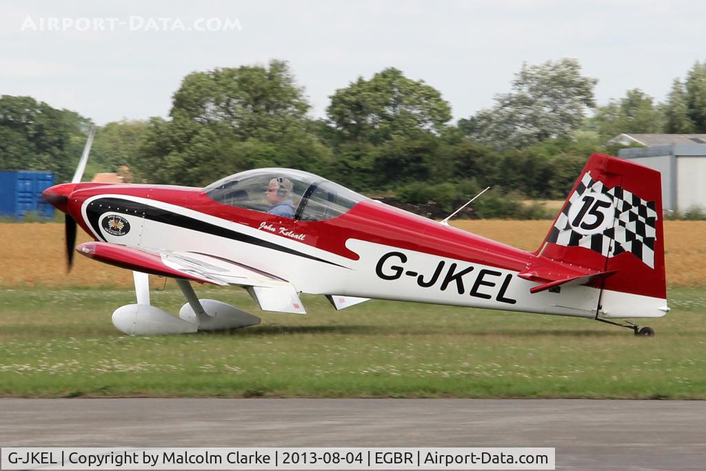 G-JKEL, 2010 Vans RV-7 C/N PFA 323-14170, Vans RV-7 at The Summer Madness Fly-In. The Real Aeroplane Company, Breighton Airfield, August 2013.
