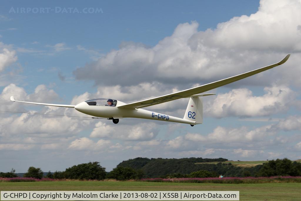 G-CHPD, 1994 Rolladen-Schneider LS-6c-18 C/N 6331, Rolladen-Schneider LS6-C18 being launched for a cross country flight during The Northern Regional Gliding Competition, Sutton Bank, North Yorks, August 2nd 2013.