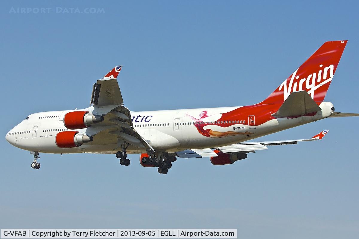 G-VFAB, 1994 Boeing 747-4Q8 C/N 24958, On approach to London Heathrow