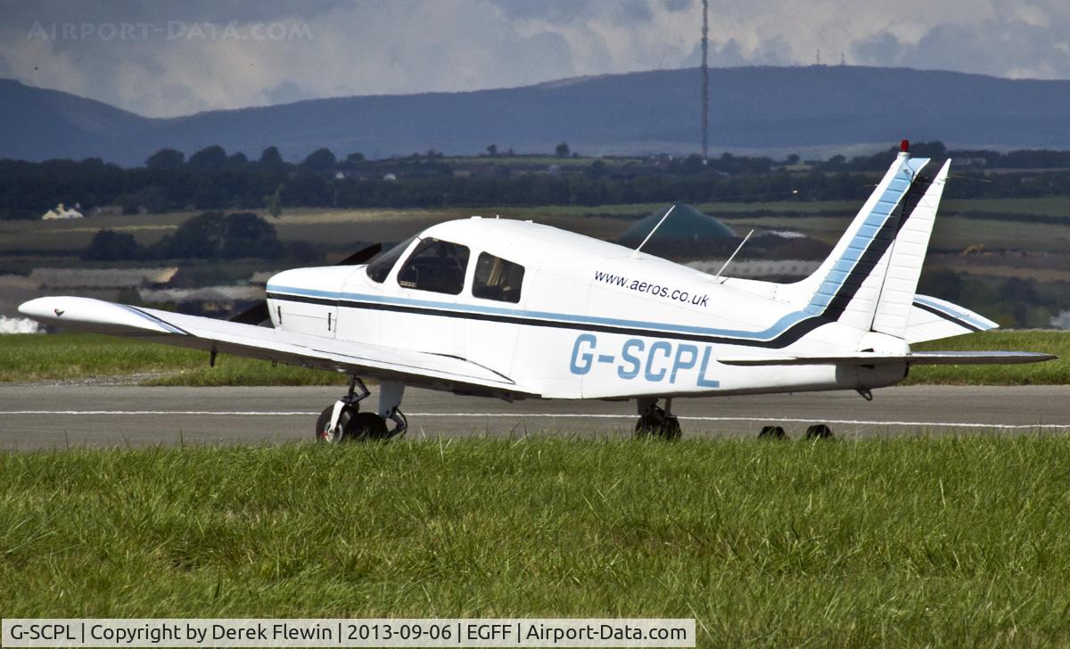 G-SCPL, 1977 Piper PA-28-140 Cherokee Cruiser C/N 28-7725160, Aeros dual based Cherokee, Cardiff and Gloucester. 