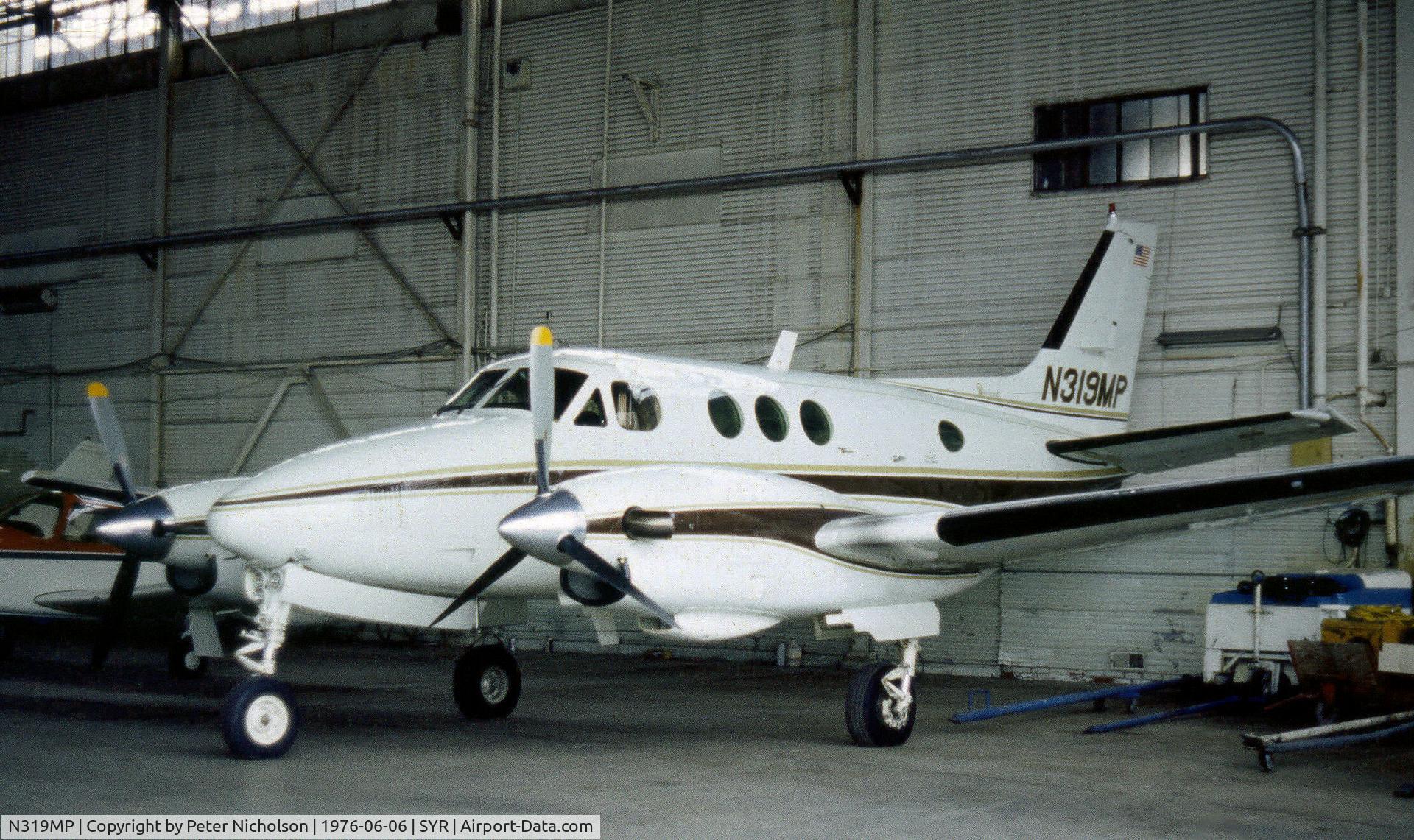 N319MP, 1974 Beech E90 King Air C/N LW-90, This King Air was seen at Syracuse in the Summer of 1976.  C/n and history kindly provided by John Hevesi.