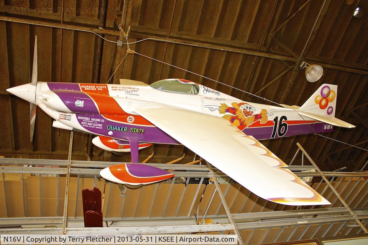 N16V, 1948 Mercury Air Shoestring C/N 101, At Air & Space Museum Annexe , Gillespie Field , San Diego