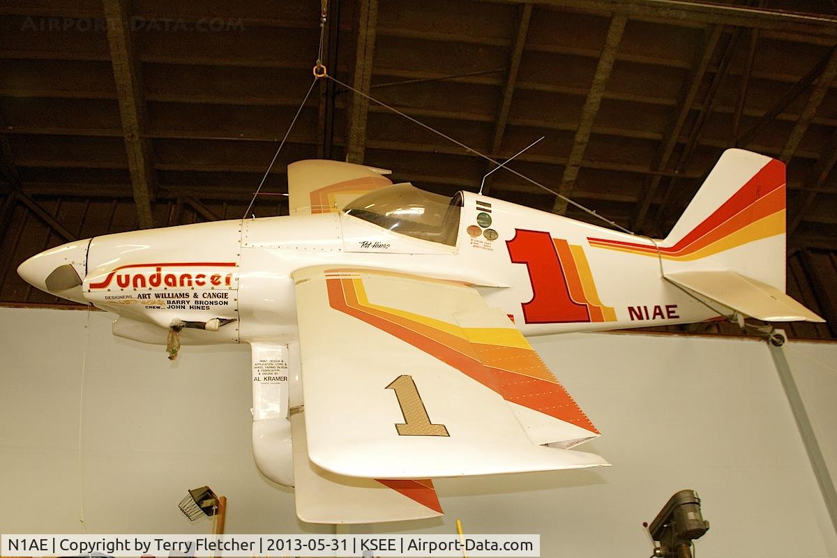 N1AE, 1974 Williams-Cangie WC-1 Sundancer C/N 1, At Air & Space Museum Annexe , Gillespie Field , San Diego