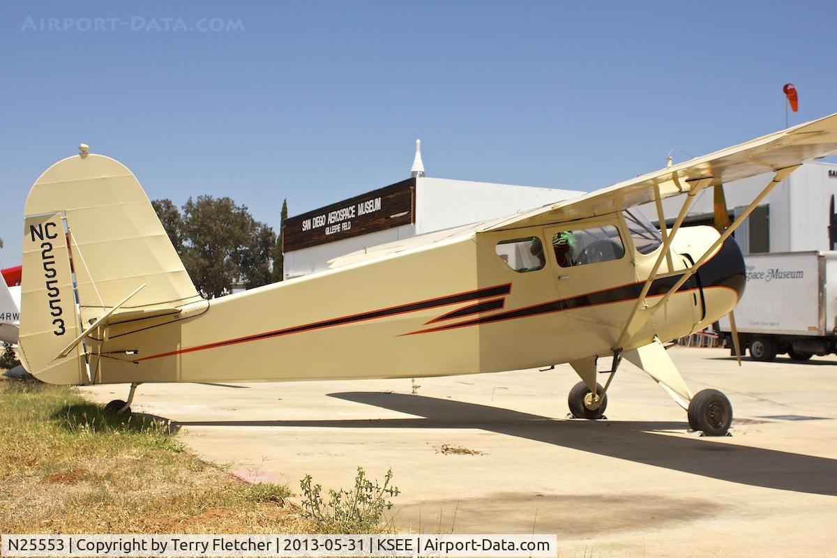 N25553, 1940 Rearwin Cloudster 8135 C/N 829, At Air & Space Museum Annexe , Gillespie Field , San Diego
