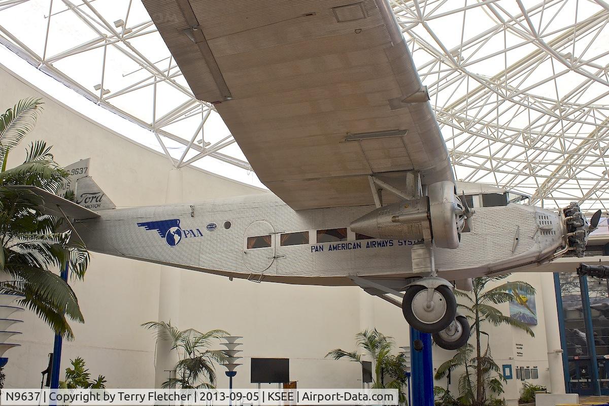 N9637, 1928 Ford 5-AT-B Tri-Motor C/N 11, At Air & Space Museum Balboa Park  , San Diego
