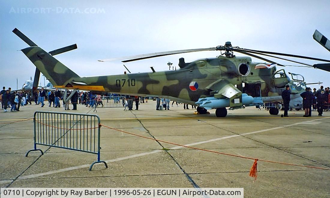 0710, Mil Mi-24V Hind E C/N 730710, Mil Mi-24V Hind [730710] (Czech Air Force) RAF Mildenhall~G 26/05/1996