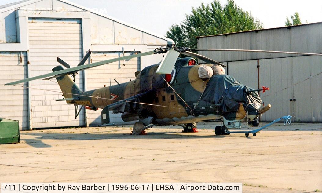 711, MIL Mi-24V C/N 220711, Mil Mi-24W Hind [220711] (Hungarian Air Force) Szolnok~HA 17/06/1996