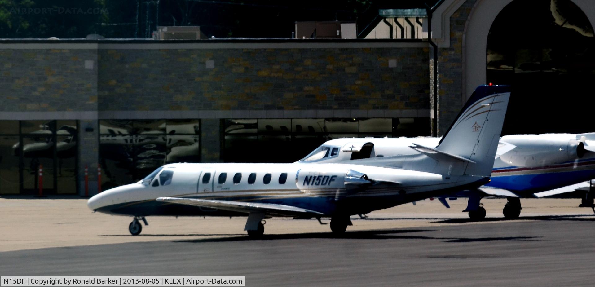 N15DF, 1988 Cessna 550 Citation II C/N 550-0578, Taxi Lexington