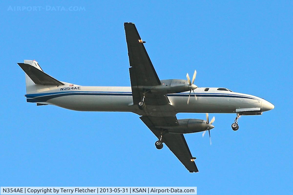 N354AE, 1985 Fairchild Swearingen SA-227AC Metro III C/N AC-633, Overhead Balboa Park en route to San Diego International