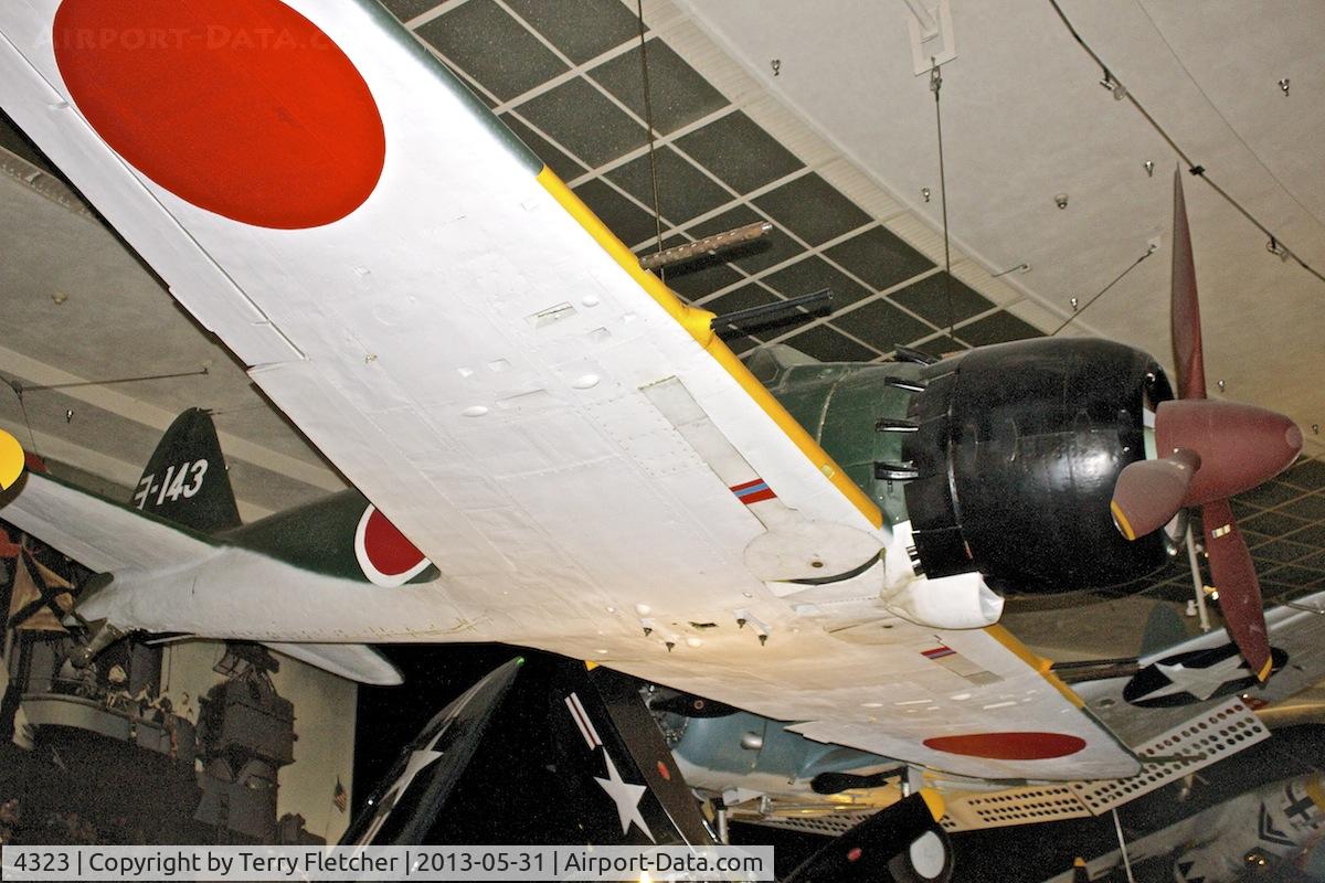 4323, Mitsubishi A6M5-52 Zero C/N 0000, Preserved at San Diego Air and Space Museum , Balboa Park , San Diego