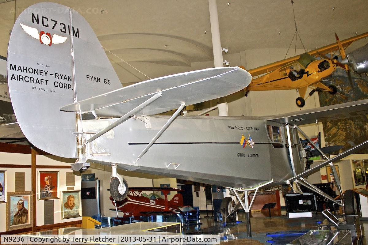 N9236, 1929 Ryan Aircraft B-5 C/N 194, At San Diego Air and Space Museum