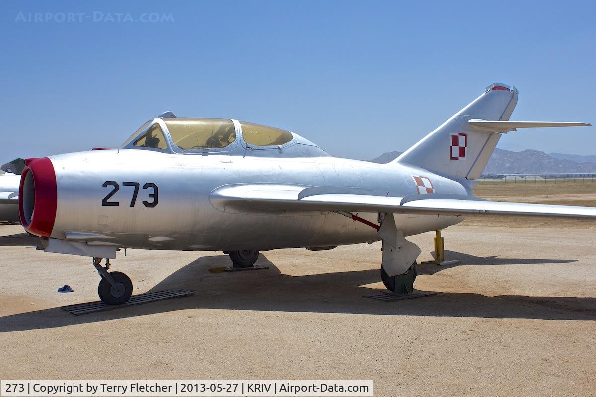 273, PZL-Mielec SBLim-2M (MiG-15UTI) C/N 712273, At March Air Museum , Riverside , CA