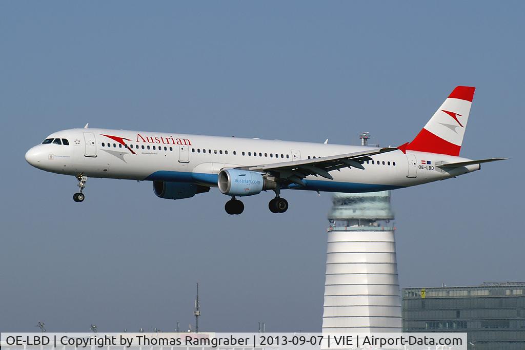 OE-LBD, 1998 Airbus A321-211 C/N 920, Austrian Airlines Airbus A321