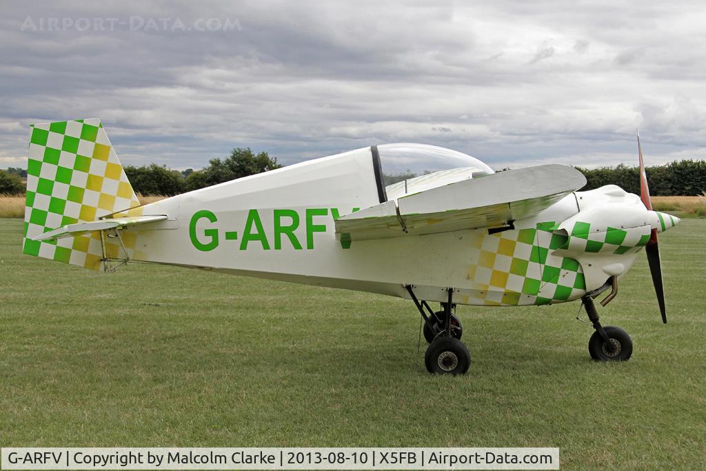 G-ARFV, 1962 Tipsy T-66 Nipper 2 C/N 44, Tipsy T-66 Nipper 2, Fishburn Airfield, UK August 2013.