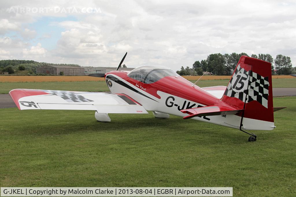 G-JKEL, 2010 Vans RV-7 C/N PFA 323-14170, Vans RV-7 at The Summer Madness Fly-In. The Real Aeroplane Company, Breighton Airfield, August 2013.