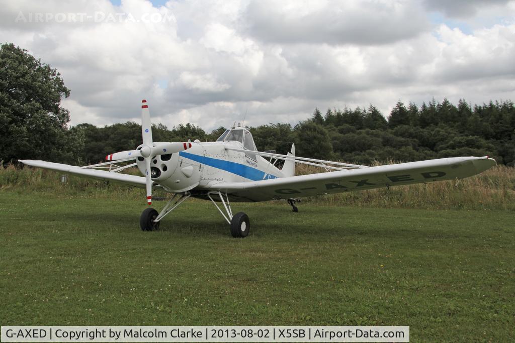 G-AXED, 1965 Piper PA-25-235 Pawnee C/N 25-3586, Piper PA-25-235 Pawnee, Sutton Bank Airfield, N Yorks, August 2013.