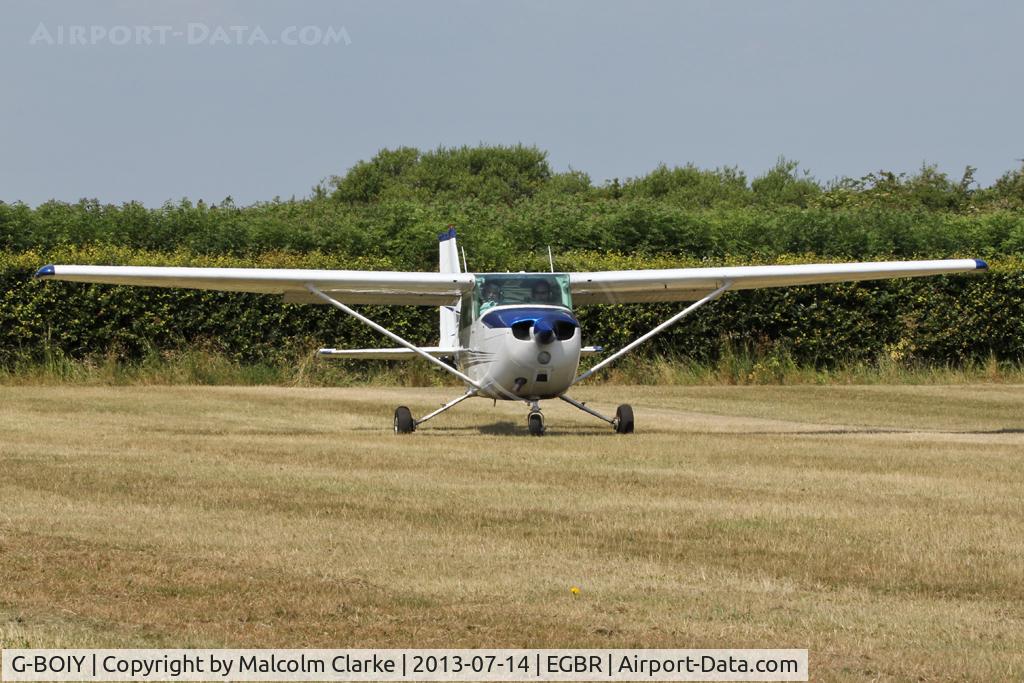 G-BOIY, 1976 Cessna 172N C/N 172-67738, Cessna 172N Skyhawk at The Real Aeroplane Company's Wings & Wheels Fly-In, Breighton Airfield, July 2013.
