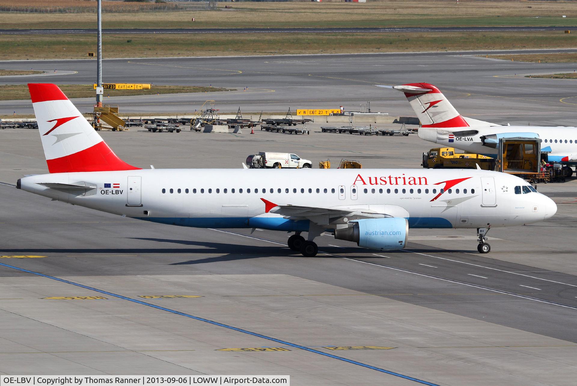 OE-LBV, 2000 Airbus A320-214 C/N 1385, Austrian A320