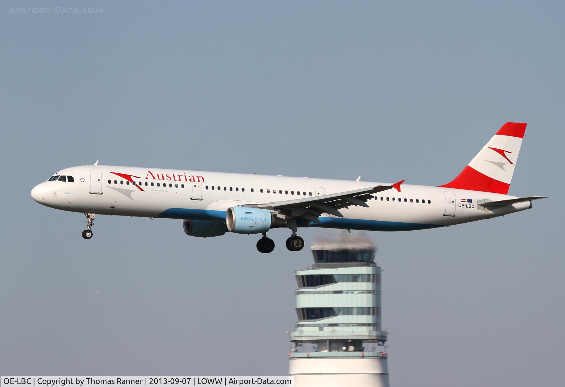 OE-LBC, 1996 Airbus A321-111 C/N 581, Austrian A321