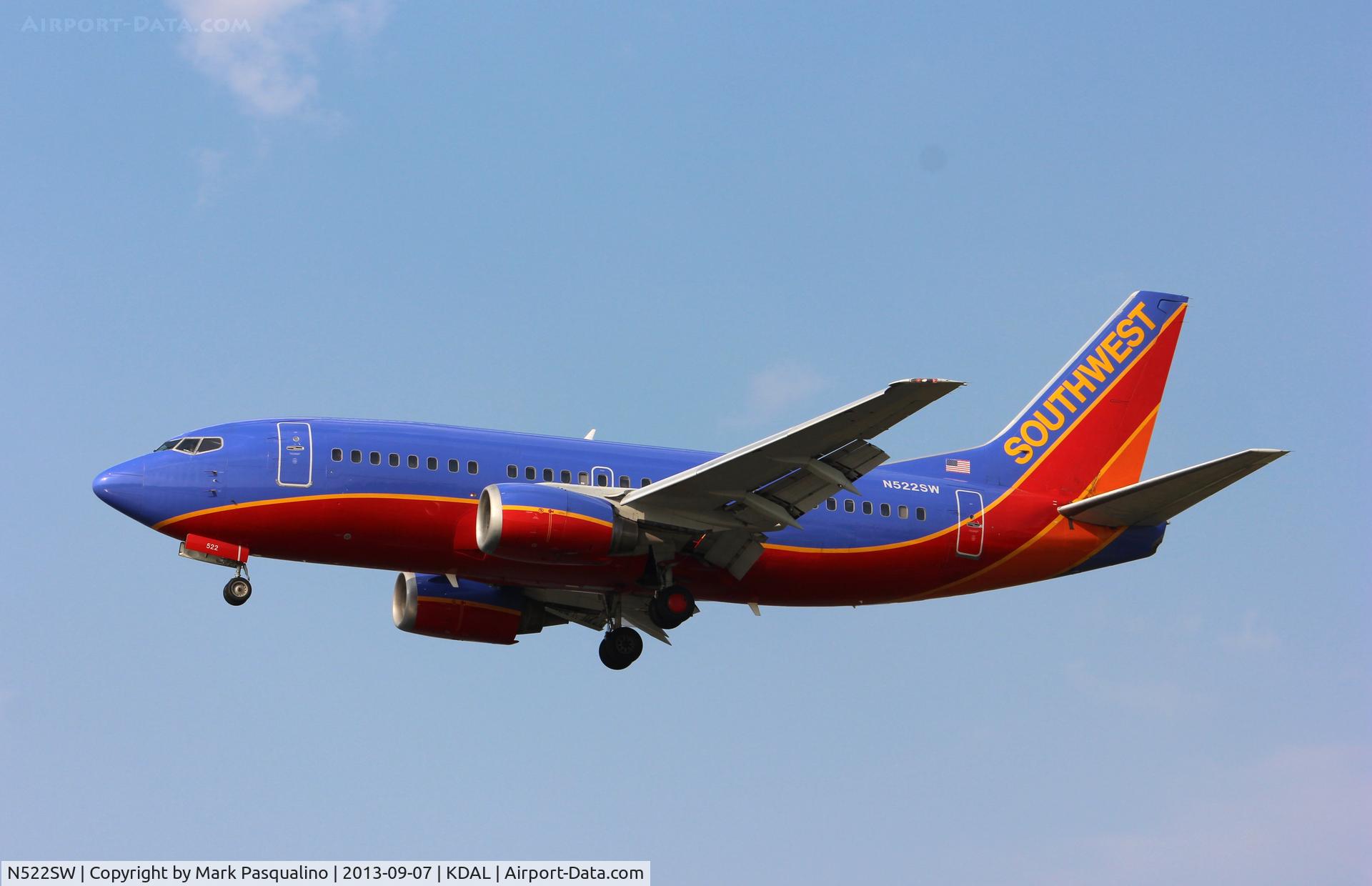 N522SW, 1992 Boeing 737-5H4 C/N 26564, Boeing 737-500