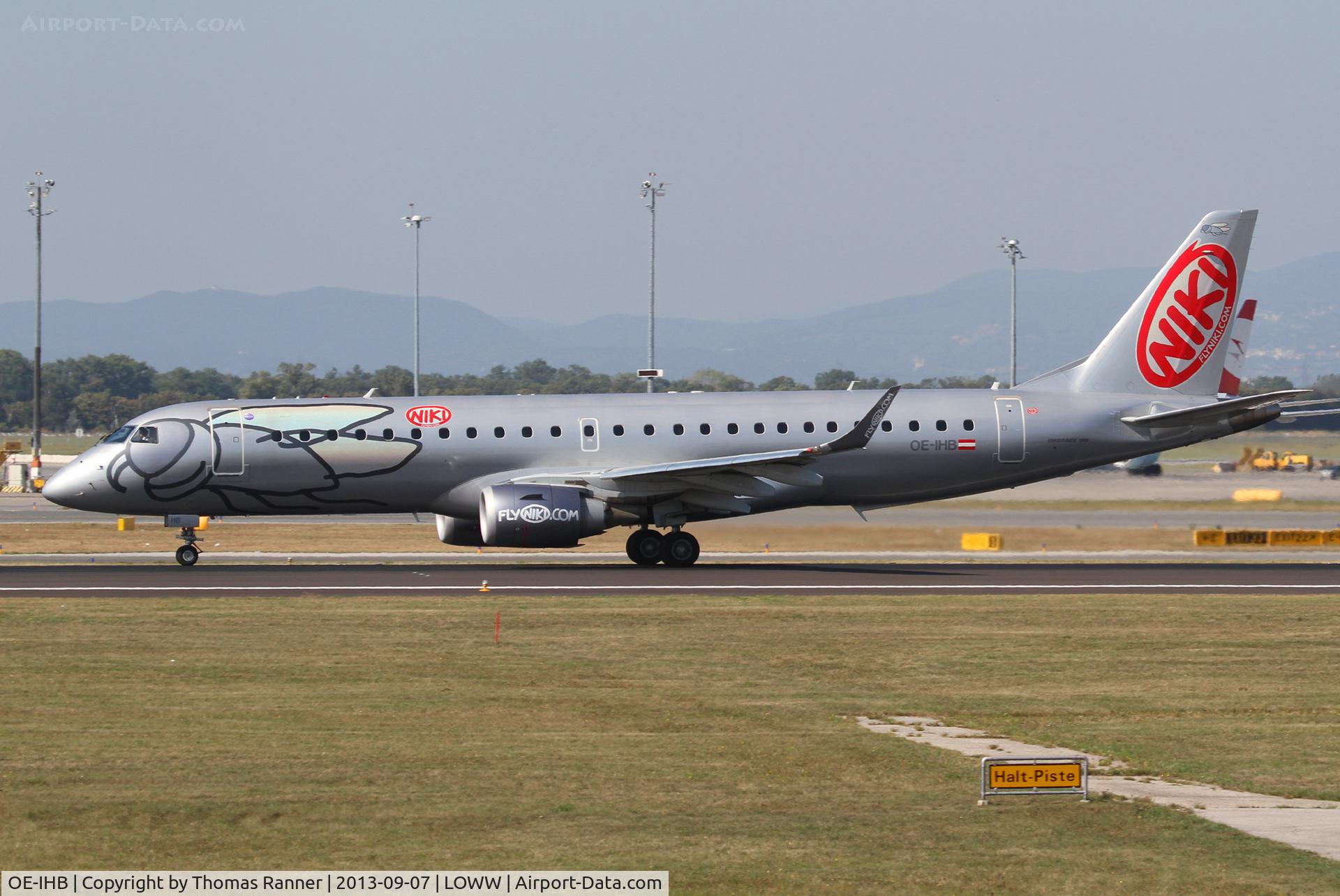 OE-IHB, 2009 Embraer 190LR (ERJ-190-100LR) C/N 19000294, Niki Embraer 190