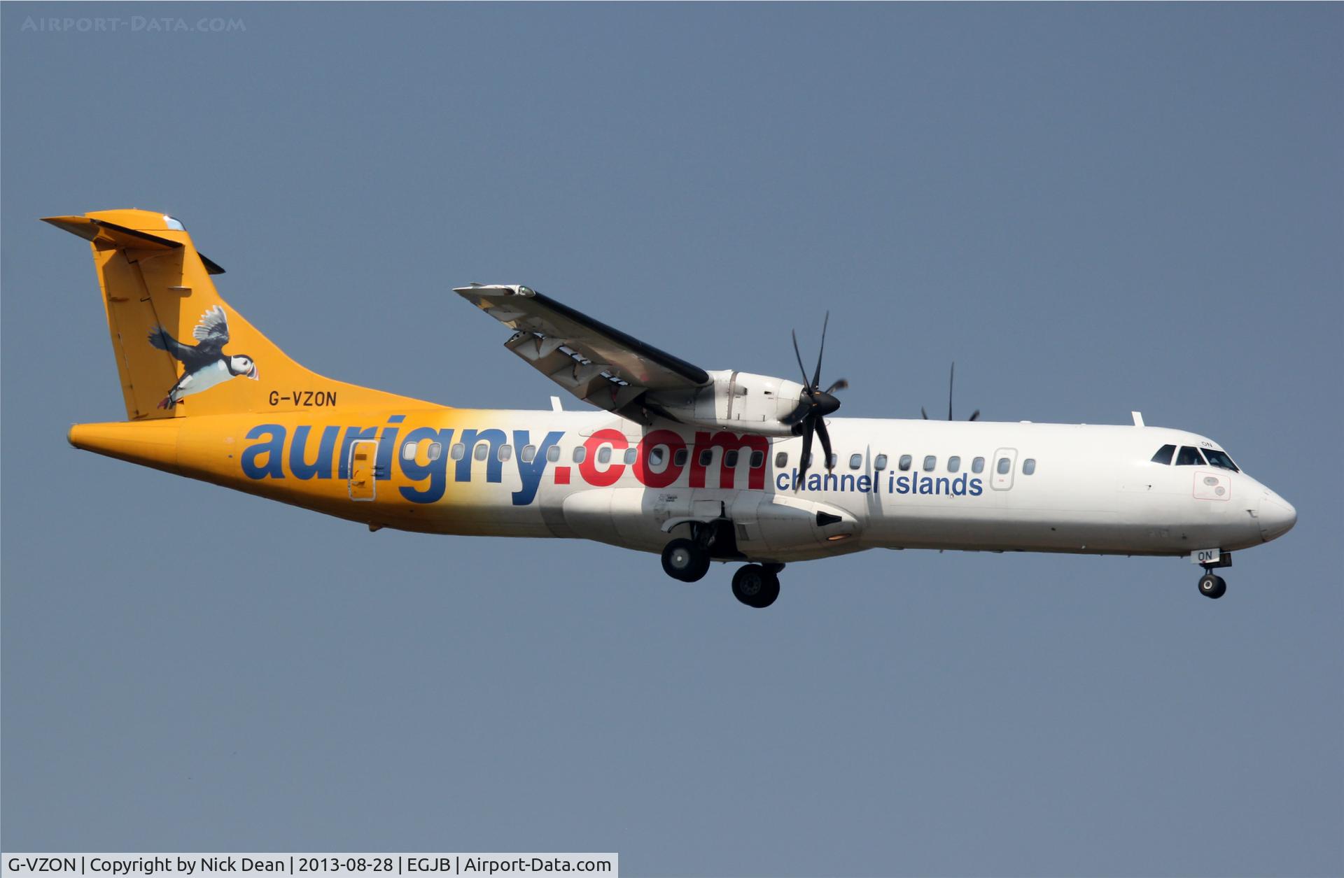 G-VZON, 2009 ATR 72-212A C/N 853, EGJB/GCI