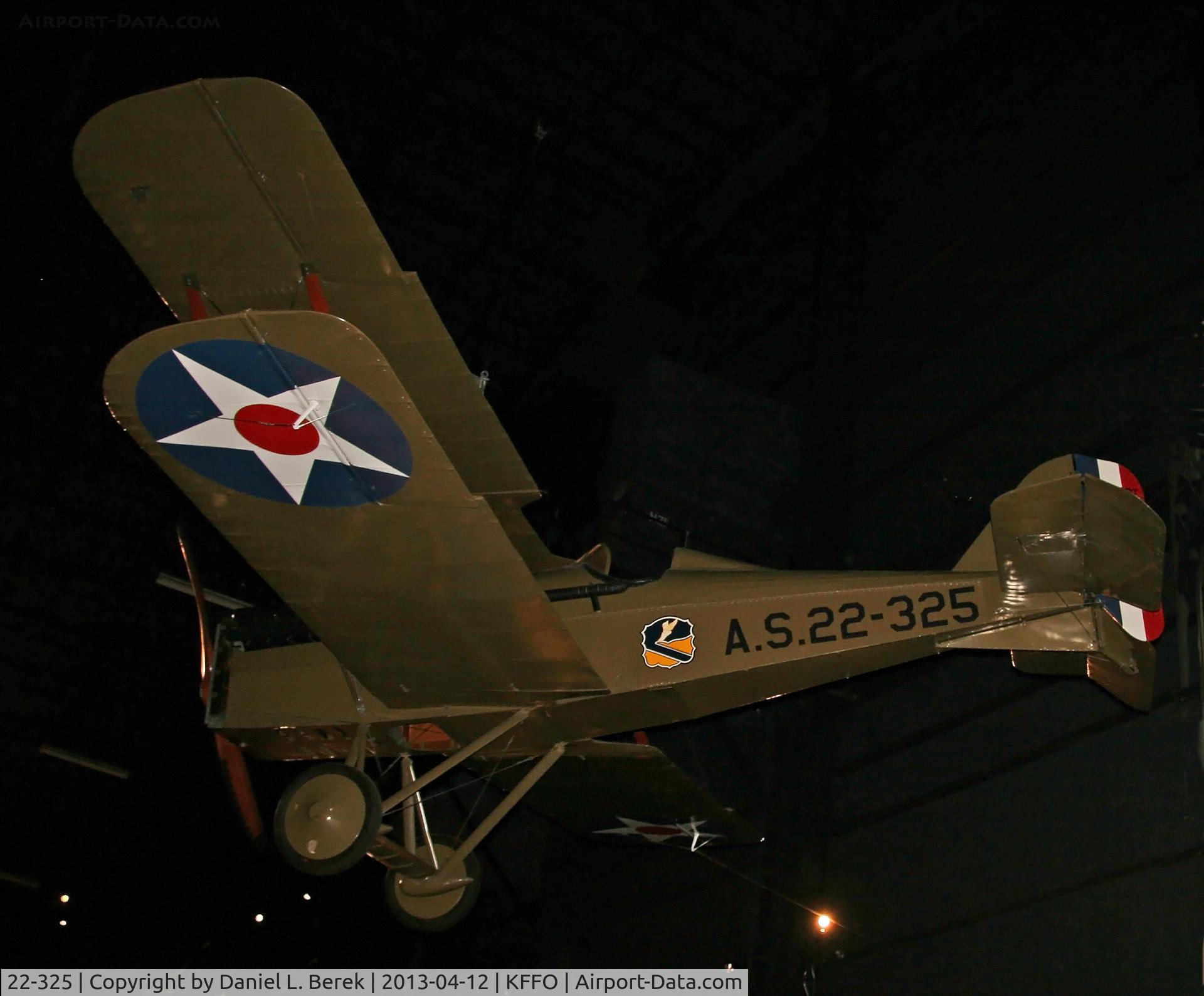 22-325, 1917 Royal Aircraft Factory SE-5E Replica C/N Not found 22-325, The U.S. produced examples of the British SE-5A, powered by a Wright Hispano E when it entered World War I in 1917.