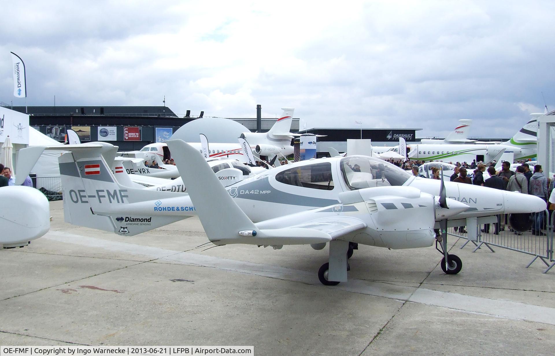 OE-FMF, Diamond DA-42 MPP Guardian Twin Star C/N 42.MN002, Diamond DA-42 MPP-NG Guardian at the Aerosalon 2013, Paris