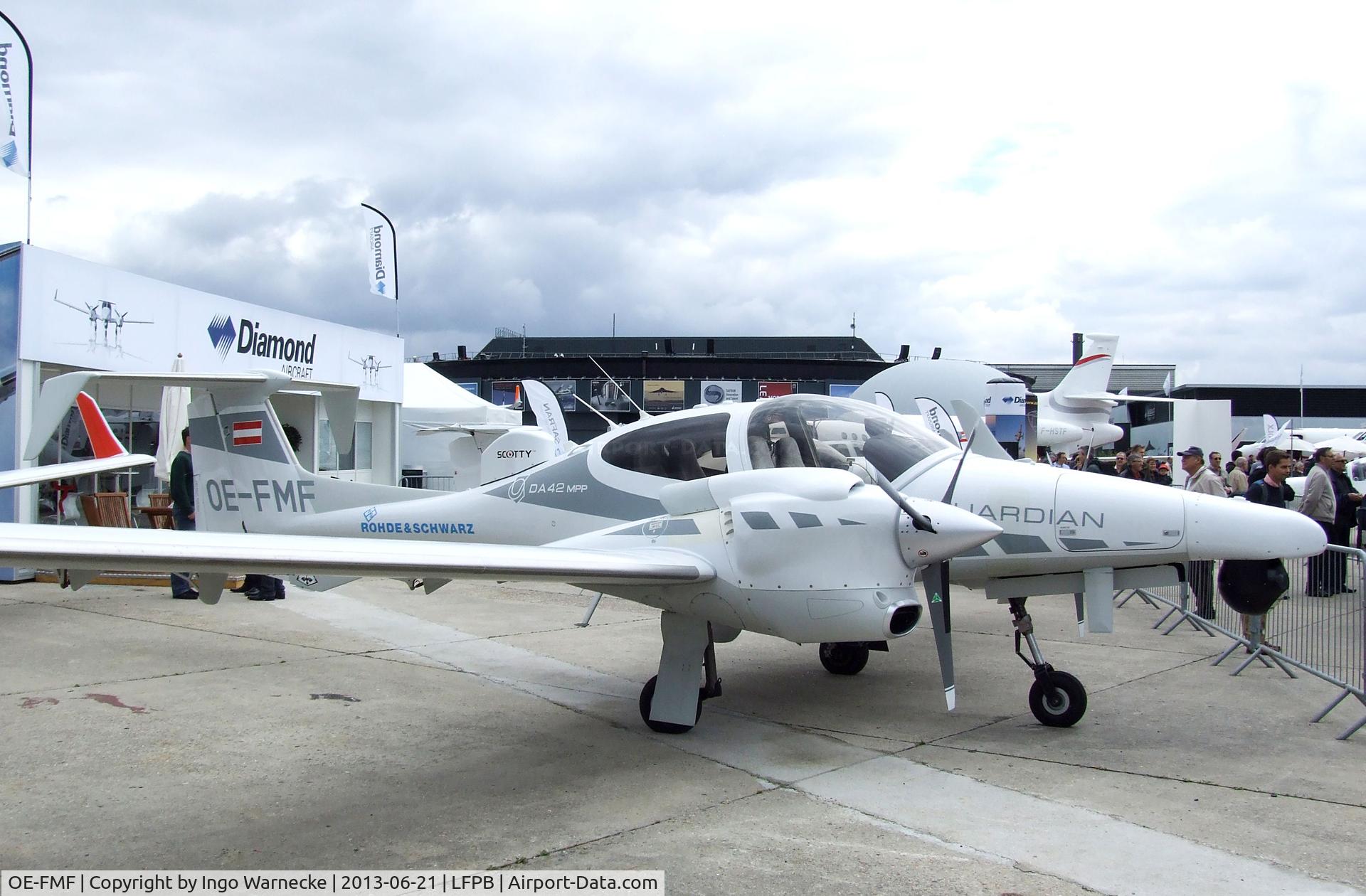 OE-FMF, Diamond DA-42 MPP Guardian Twin Star C/N 42.MN002, Diamond DA-42 MPP-NG Guardian at the Aerosalon 2013, Paris