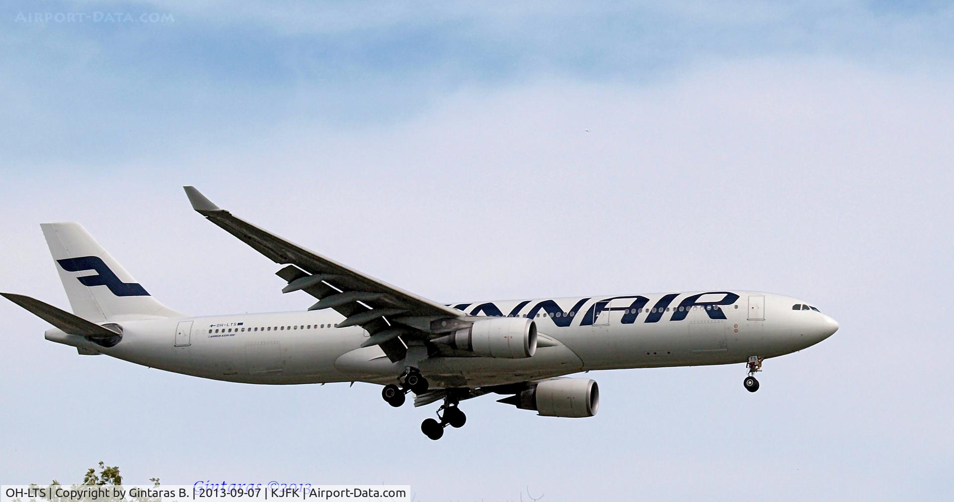 OH-LTS, 2009 Airbus A330-302X C/N 1078, Going to a landing on 22L @ JFK