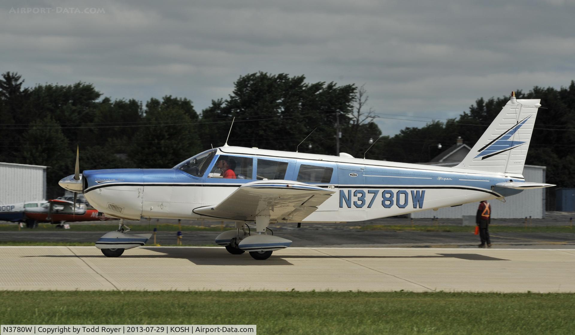 N3780W, 1966 Piper PA-32-260 Cherokee Six Cherokee Six C/N 32-702, Airventure 2013