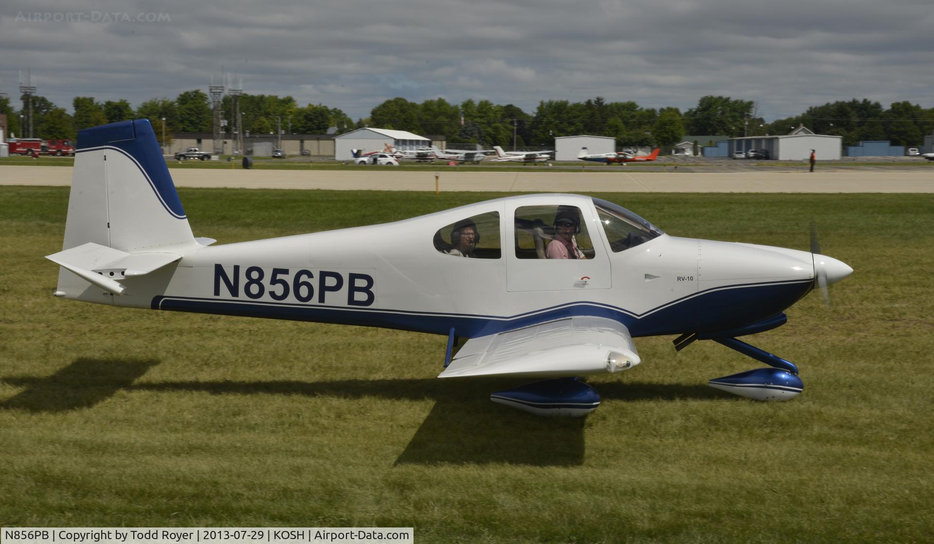 N856PB, 2008 Vans RV-10 C/N 40186, Airvenutre 2013