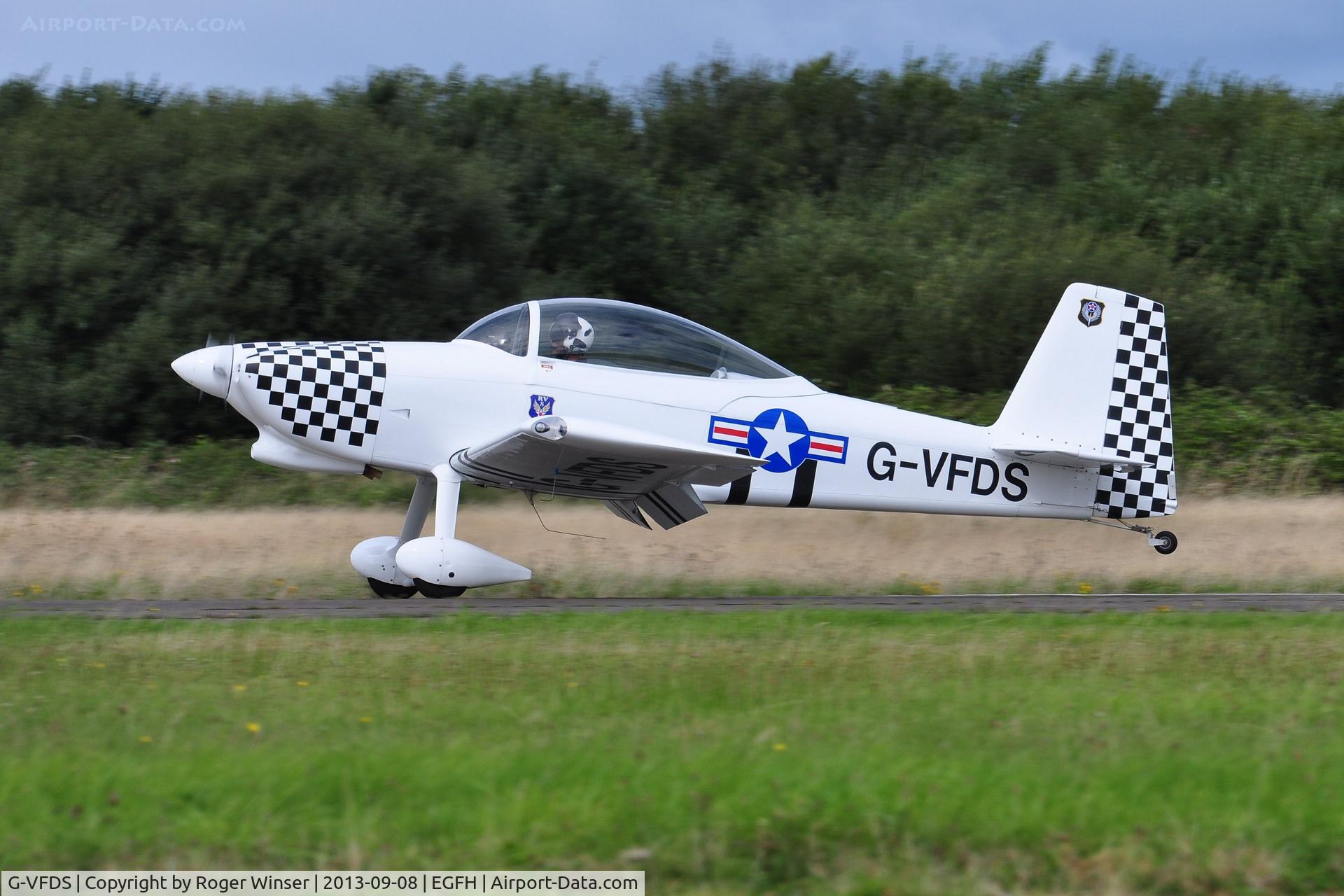 G-VFDS, 2012 Vans RV-8 C/N PFA 303-14637, Resident Vans returning from solo aerobatics practice.
