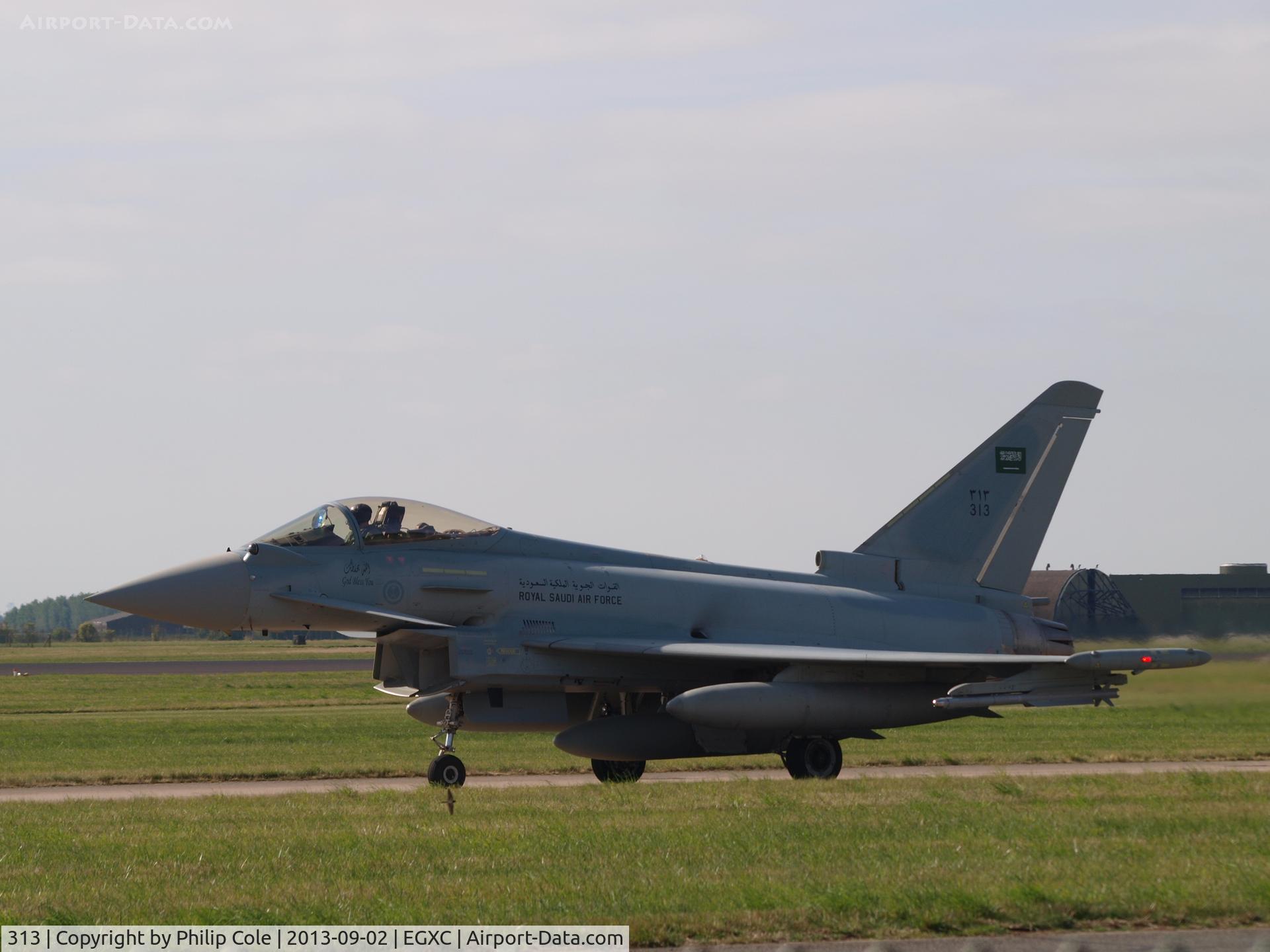 313, 2011 Eurofighter EF-2000 Typhoon F2 C/N CS015, On Exercise with the RAF